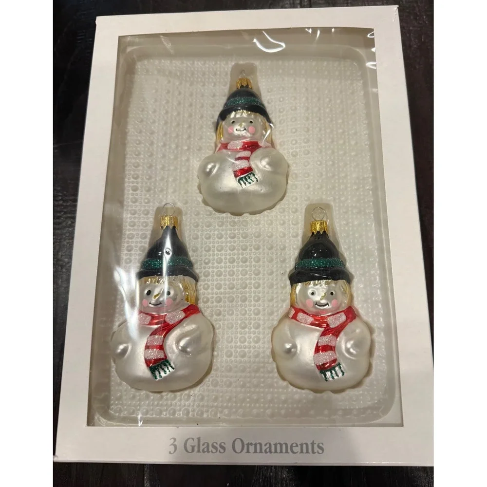 Target snowman glass